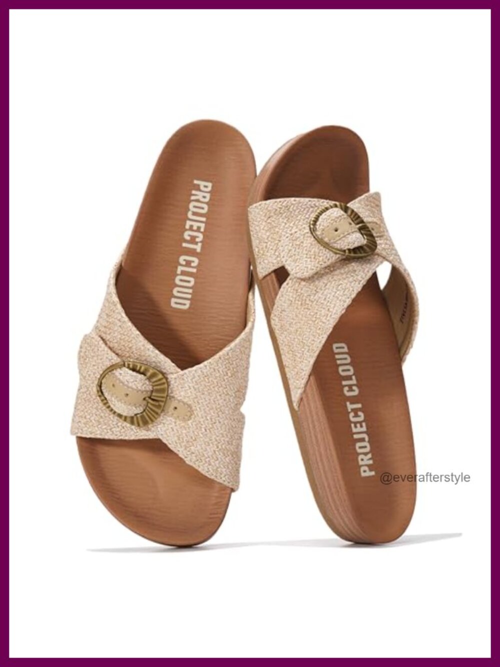 Genuine Suede Slide Sandals Adjustable Buckle Comfort Walking Casual